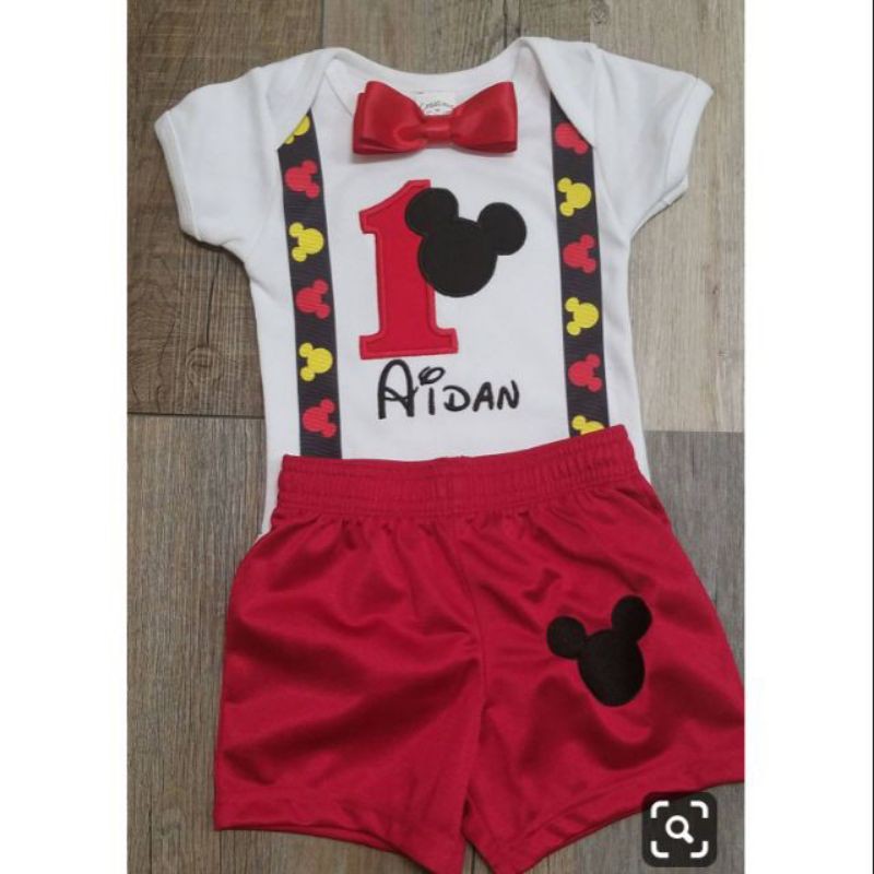 first birthday mickey mouse outfit