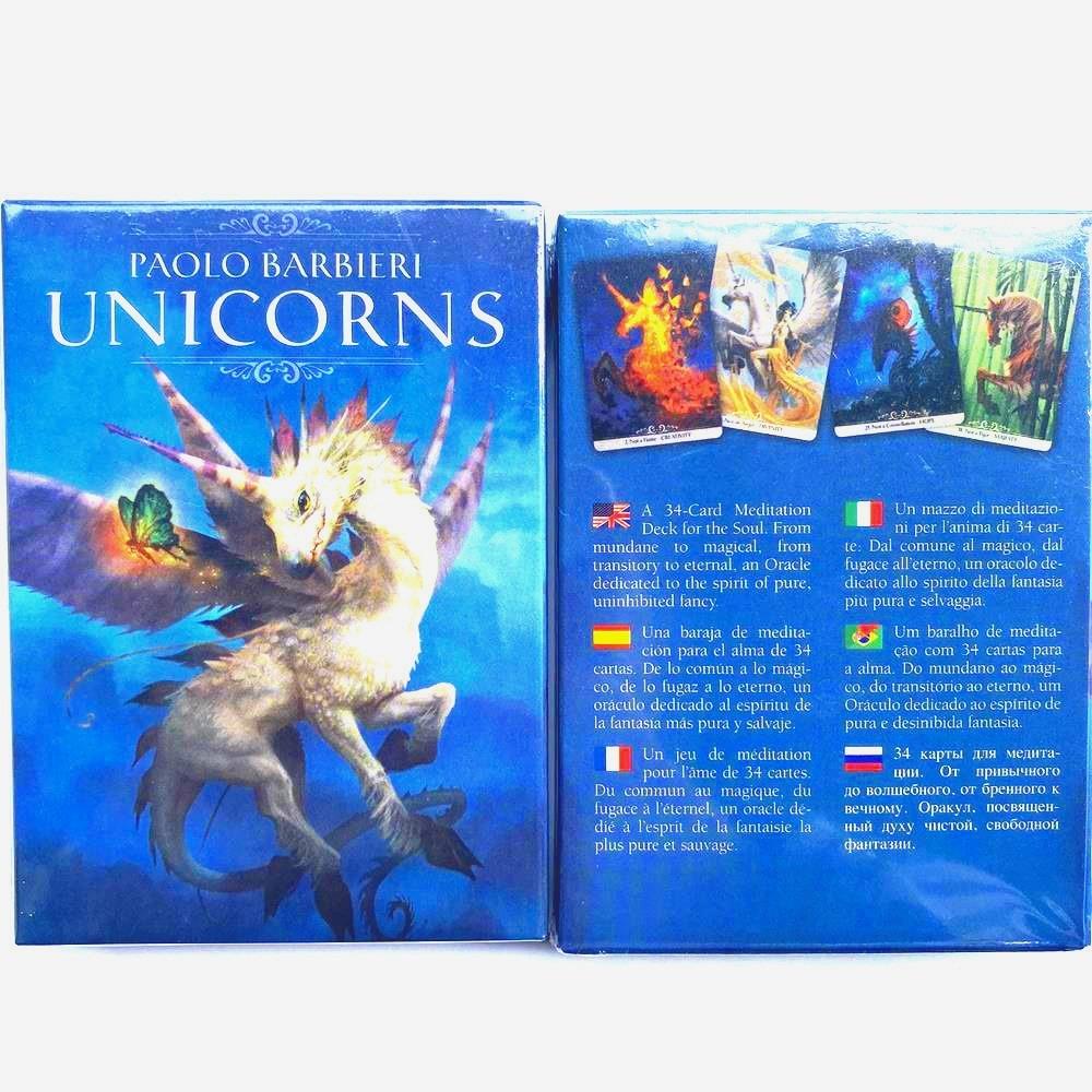 Paolo Barbieri Unicorns Tarot Card Oracle Card for Divination Fate ...