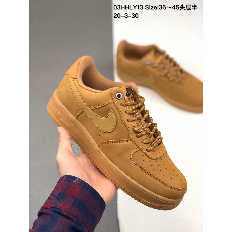 wheat air force 1 low men's