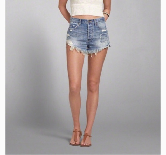 abercrombie and fitch high waisted shorts