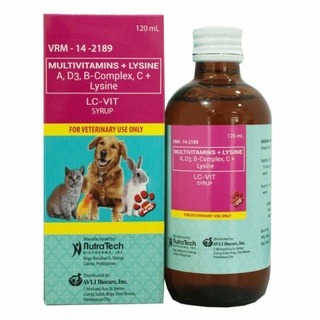 LC-VIT Multivitamins 120ml for Pets, Dogs, Cats, and other Animals