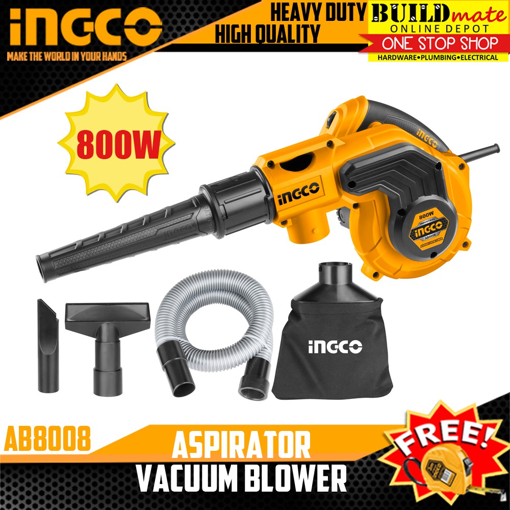 INGCO Vacuum Blower 800W AB8008 +FREE tapemeasure Shopee Philippines