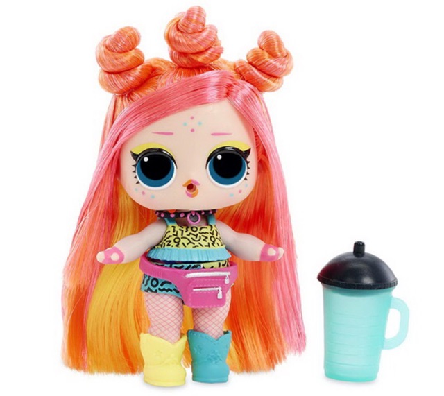 lol surprise doll with pink hair