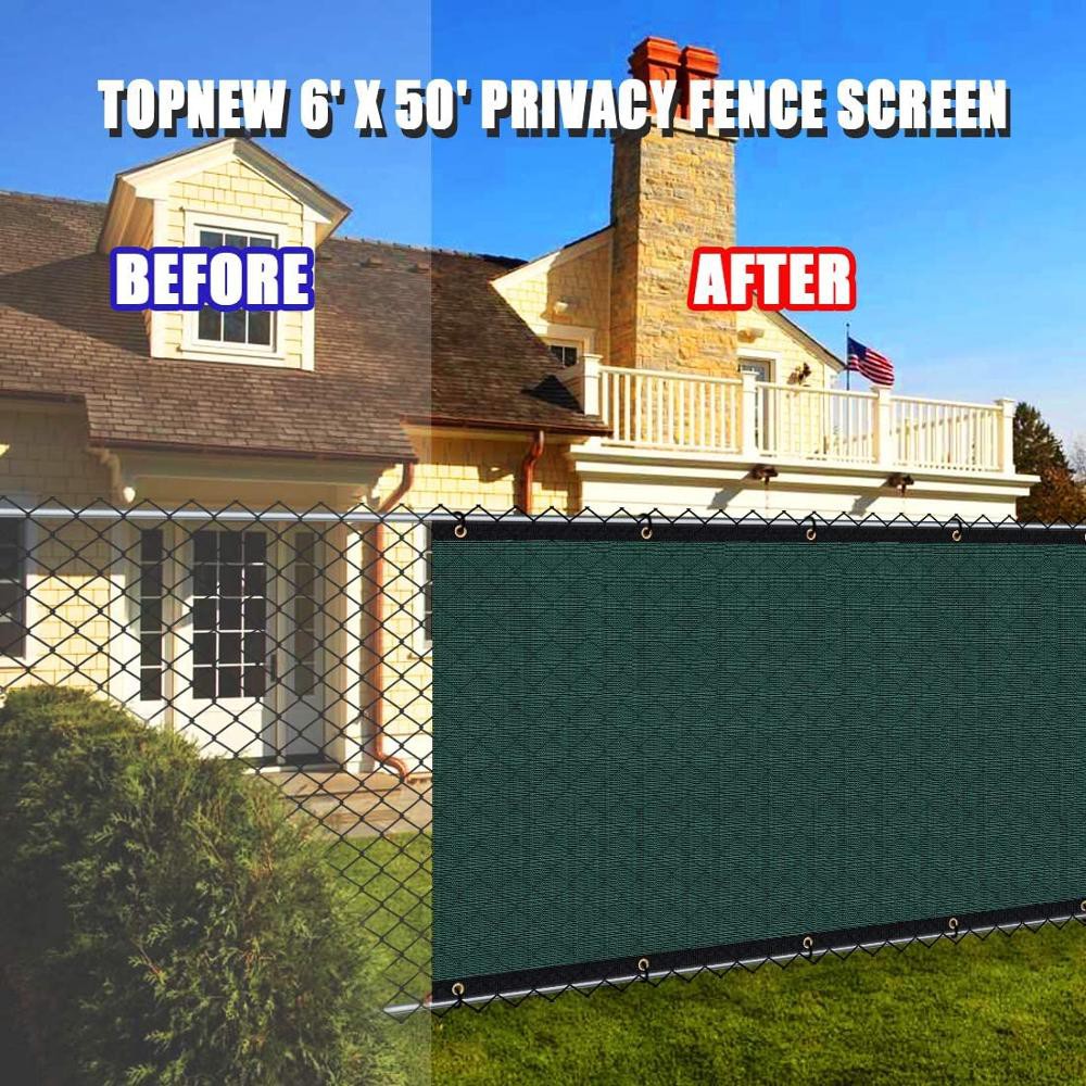 Dark Green Details about   6'×50' Privacy Fence Screen Heavy Duty 