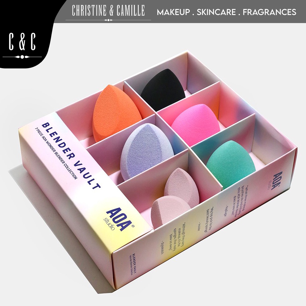 AOA Studio Makeup Blender Vault Gift Set | 7-PC Sponge Set | Shopee ...