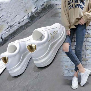 2022 Best selling Korean ladies white shoes #5