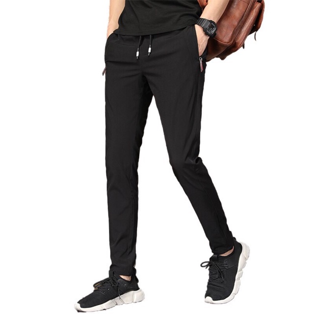 Men's Slim Plain Pants Korean Fashion Trend Pants For Men CRVN | Shopee ...