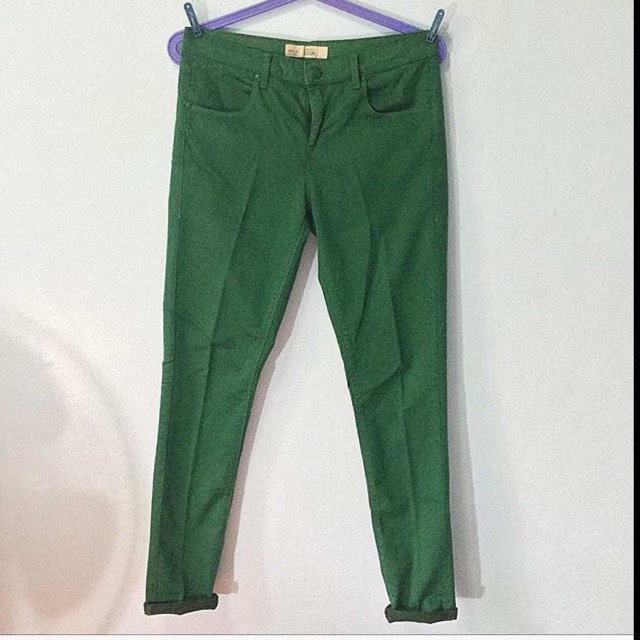 topshop green jeans
