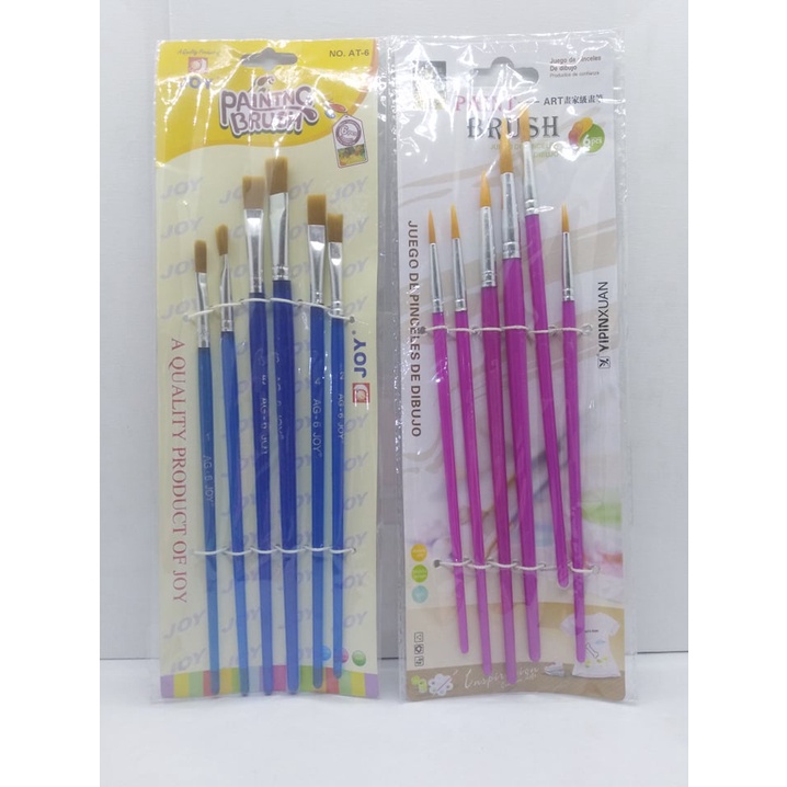 Paintbrush set of 6(color may vary) Shopee Philippines