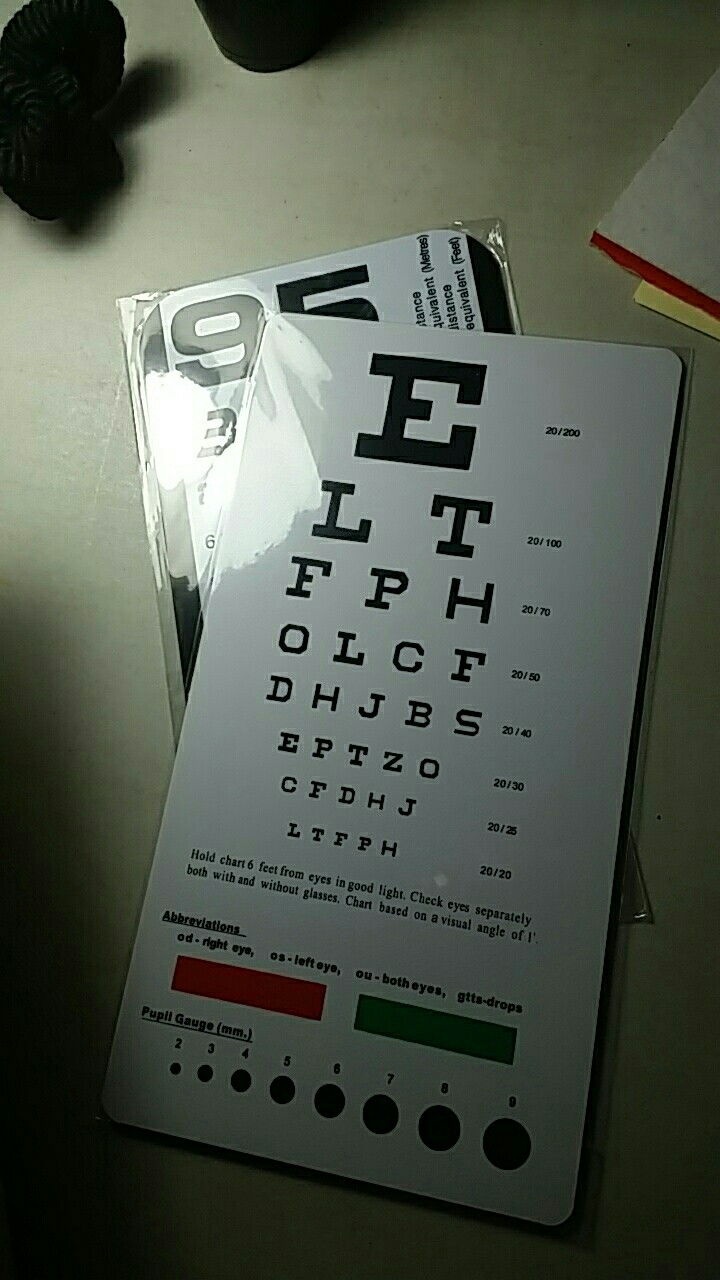 [READY STOCK] NEW POCKET SIZE ROSENBAUM NEAR VISION SCREENER EYE CHART