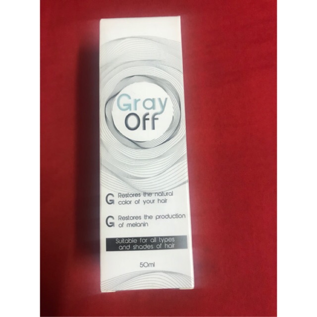 Cod Gray Off Hair Restore Black Hair 50ml Shopee Philippines