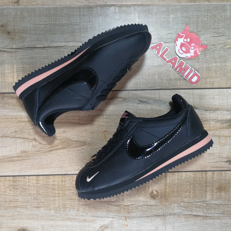 nike cortez black rose gold