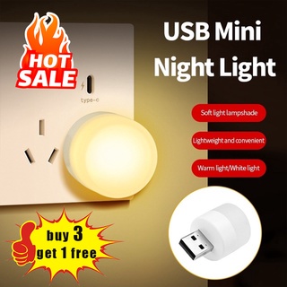 【1Free】Mini USB Led Light Plug-in Mini Night Light Bulb Eye Protection Lamp 5V Desk Reading Lamp USB Light for for Bedroom, Bathroom, Hallway, Kitchen Car USB Atmosphere Ligh #1