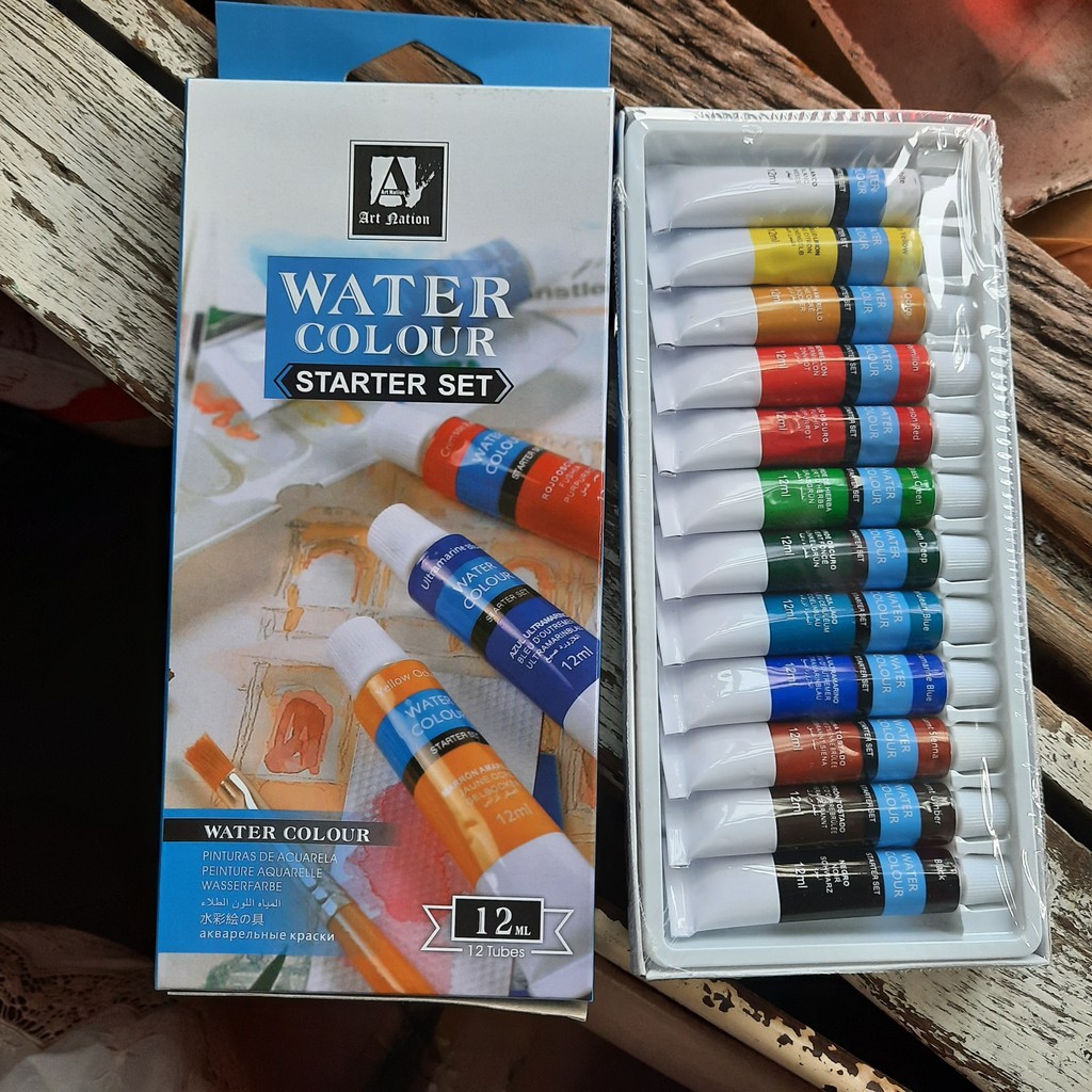 Art Nation Watercolor Starter Set 12Ml Tube | Shopee Philippines