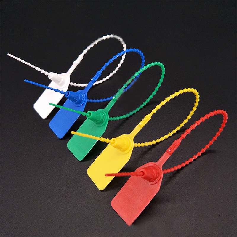 100x 25cm Plastic Security Tags Numbered Pull Ties Secure Anti-Tamper ...