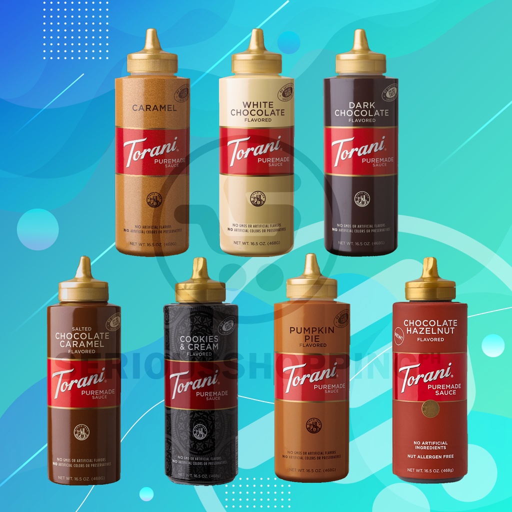 Torani Puremade Sauces Squeeze Bottles 16.5oz Favorites Shopee