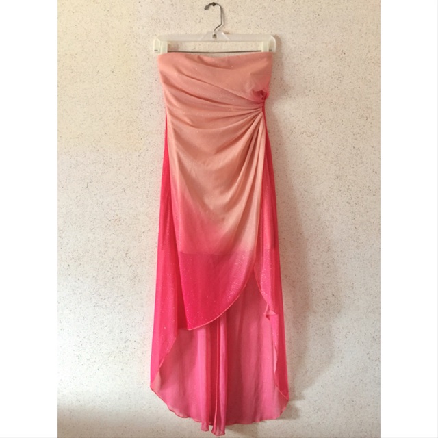pink cocktail gown