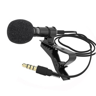 ✅100% Original Lucky 3.5mm mini Jack Microphone Tie Clip-on Lapel Microfono Mic for recording phone