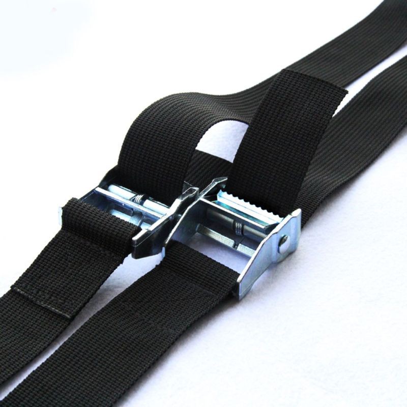 1M Buckle Tie-Down Belt Cargo Straps For Car Motorcycle Bike With Metal Buckle Tow Rope Strong Ratch