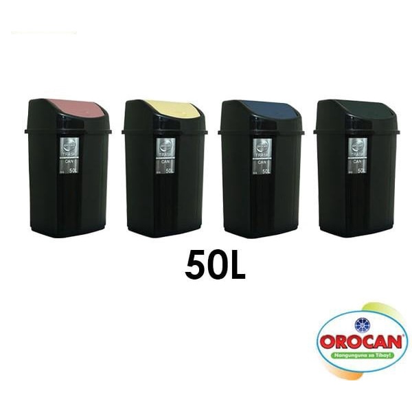 Orocan Trashcan L Swing Cover Trash Can Waste Disposal Shopee