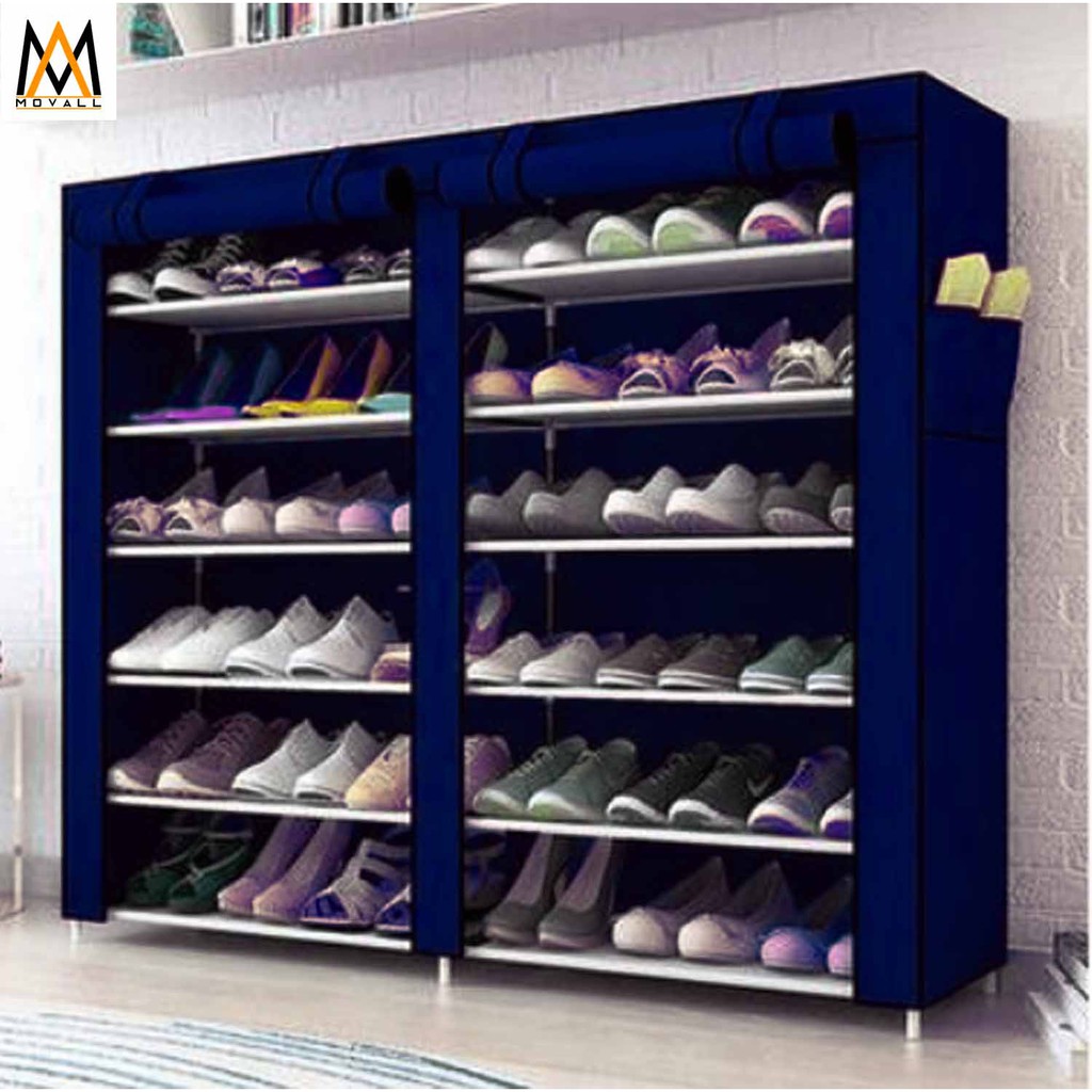 Movall High Quality Double Capacity 6 Layer Shoe Rack Shoe Cabinet K66 Shopee Philippines