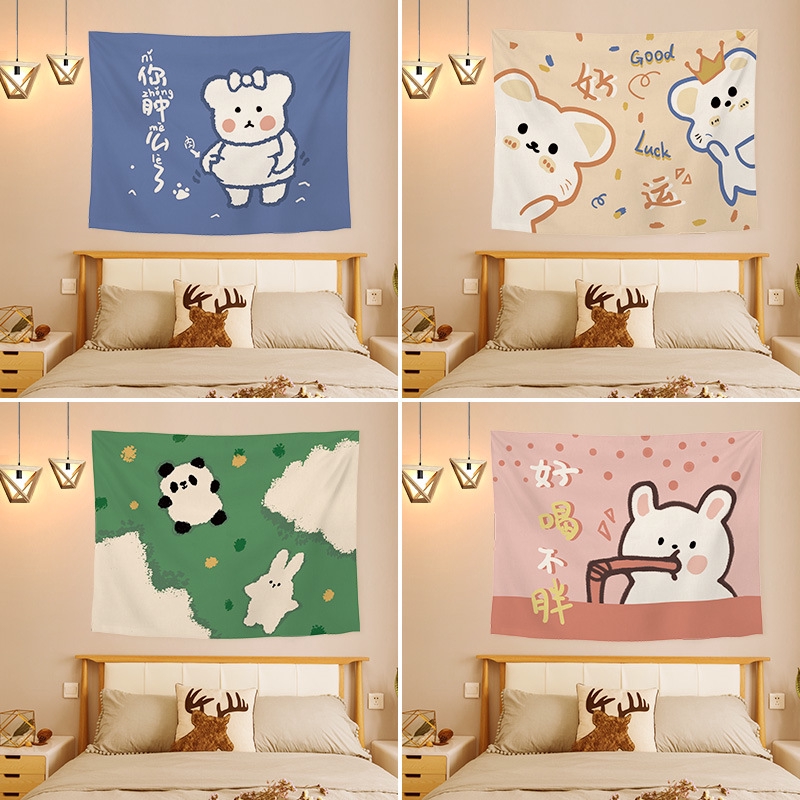 Cartoon Anime Background Cloth For Living Room Shopee Philippines