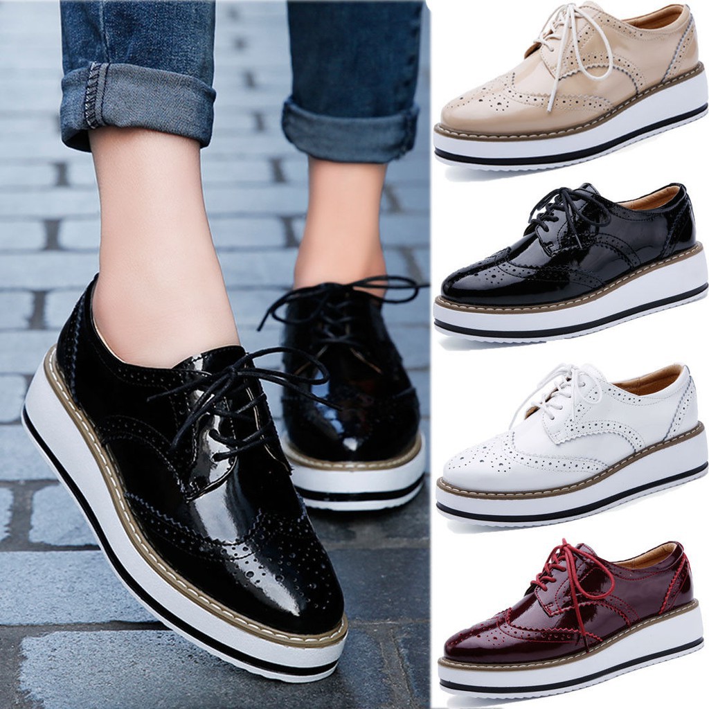 black casual oxford shoes