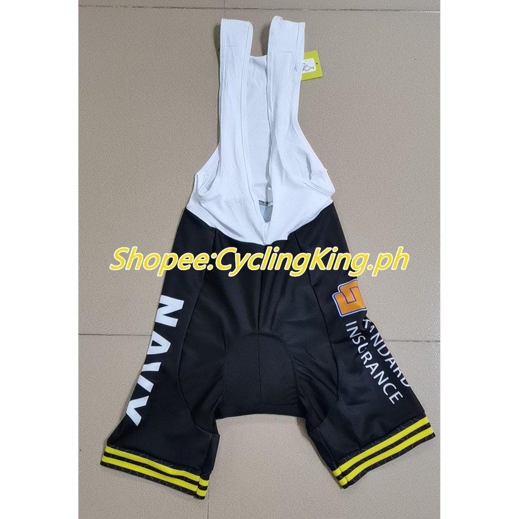 ◘ Navy Cycling Jersey Set Powerband Black Bibset 20D Gel Pad