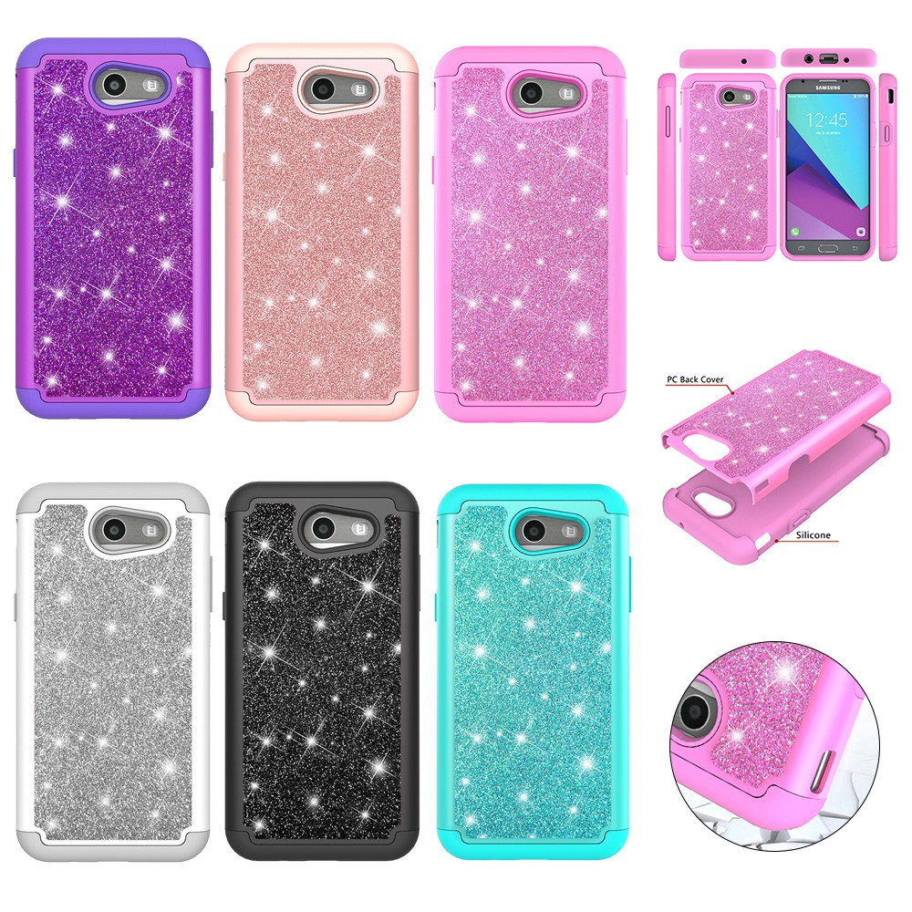 For Samsung J3 17 Us J3 Prime J3 Emerge J327 Case Glitter Shopee Philippines