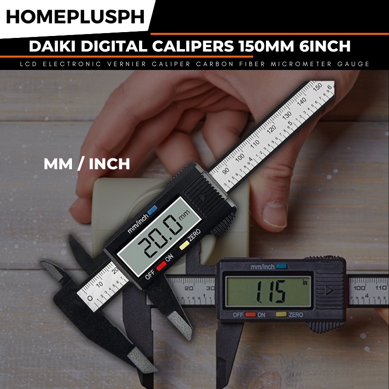Daiki Digital Calipers 150mm 6inch LCD Electronic Vernier Caliper