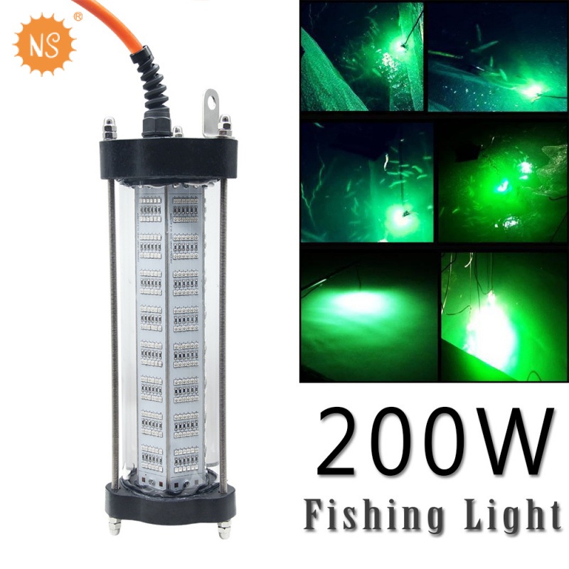 Underwater 200W led 17000 lumens ac110v/ac220v fishing light night boat