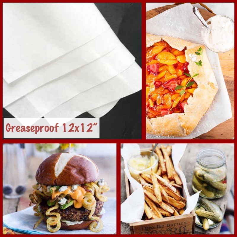 100 pcs. Greaseproof Paper / Pastry Liner / Cake Liner / Pizza Box