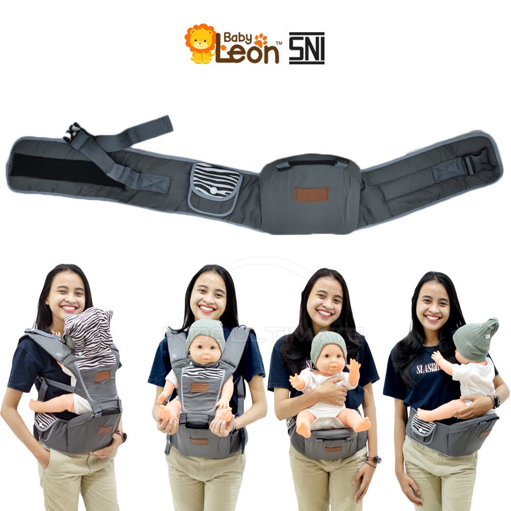5in1 Way Baby Hipseat Carrier BABY LEON + Head Protector BY-479 BY-490 Latest Model Baby Carrier Front Sitting Baby Carrier Side Baby Carrier Multifunctional Carrier Instant Baby Carrier Anti-Stress Baby Carrier BY-481 (Without Hat) — view 5