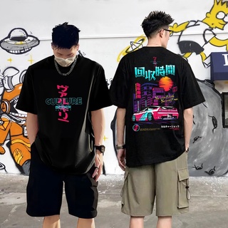 Fashion Street Unisex Cool Print High Quality Cotton T-shirt Loose Fashion Shirt #3