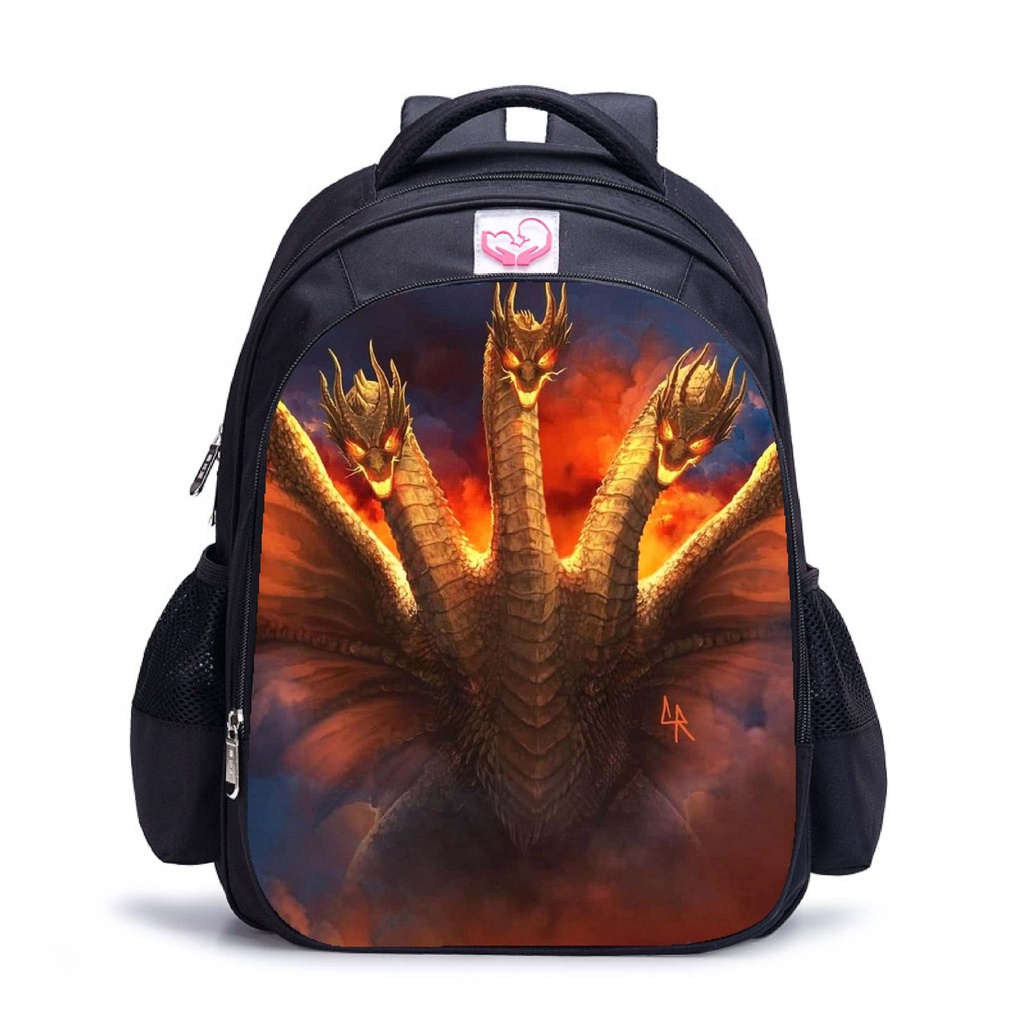 Godzilla vs King Kong bag for Kids Backpack King Ghidorah bag for Kids