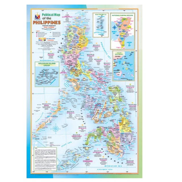 Philippine Map 8 1 2 X11 Shopee Philippines
