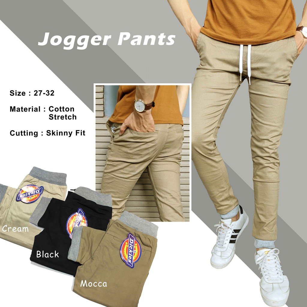 mens skinny stretch joggers