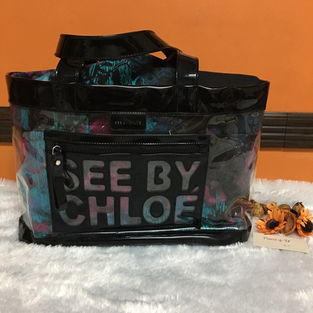 see by chloe beach bag