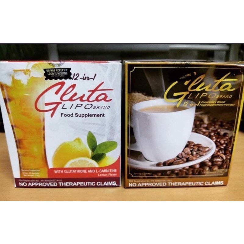 GLUTA LIPO Juice & Coffee (21gx10sachets/box) Shopee Philippines