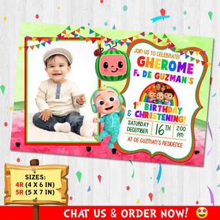 Cocomelon Invitation / Cocomelon Theme Invitation | Shopee Philippines