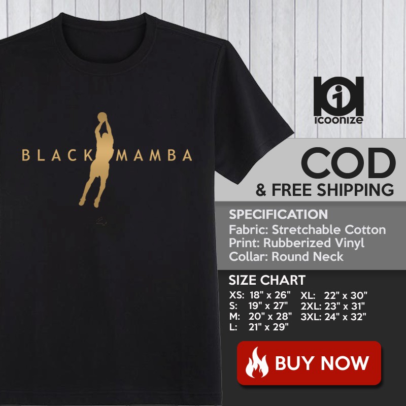 kobe black mamba shirt