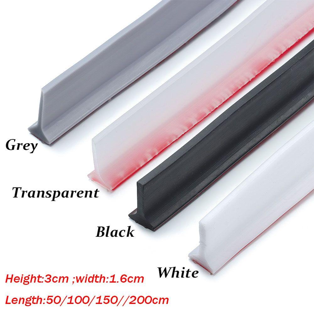 SUER1EN Water Stopper Shower Dam Barrier Bathroom Accessories Flood Barrier Dry and Wet Separation Shower Dam Door Bottom Sealing Strip