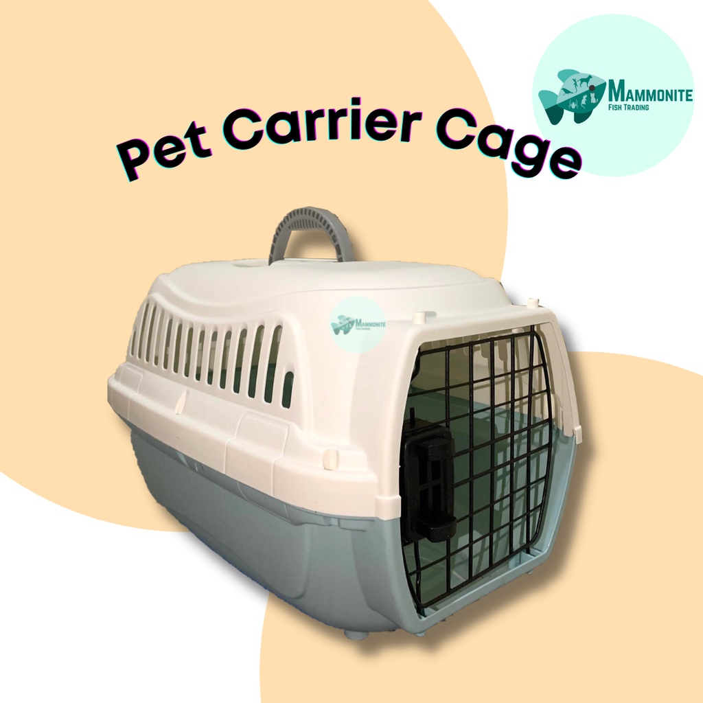 Pet Dog Cat Carrier Travel Bag Plastic Cage Container 46 x 29cm Large CF-NKX-T-X #3