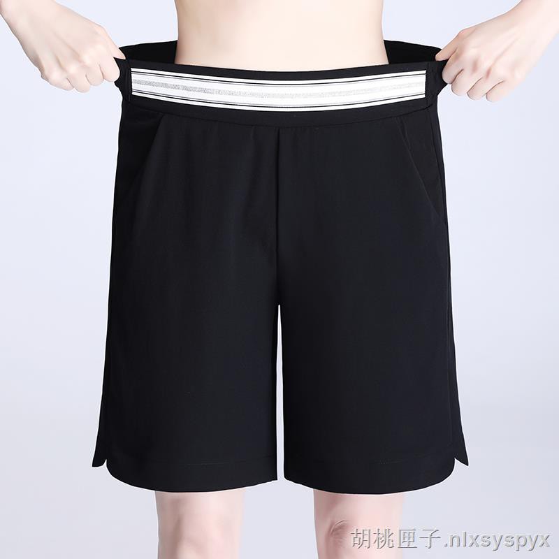 high waisted silk shorts