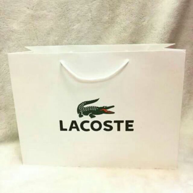 lacoste paper bag