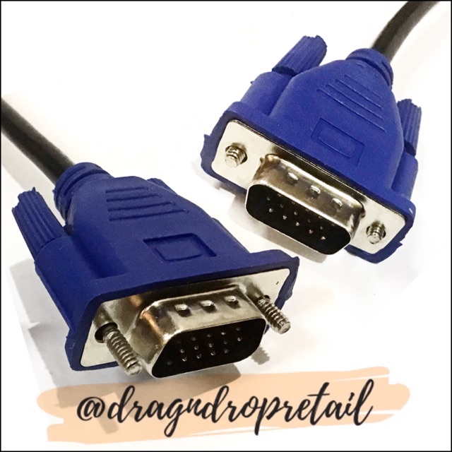 Vga to vga standard 15 pin vga male to vga male cable pc computer