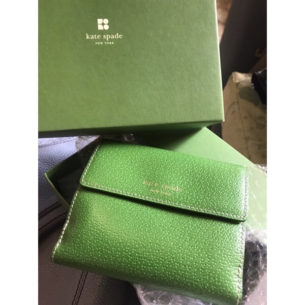 Kate Spade Green Medium Bi-fold Wallet | Shopee Philippines