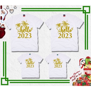 HELLO 2023 Family Shirt (sold per PC) Kids and Adult