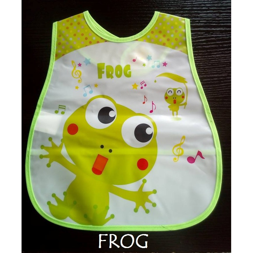 plastic bib with food catcher
