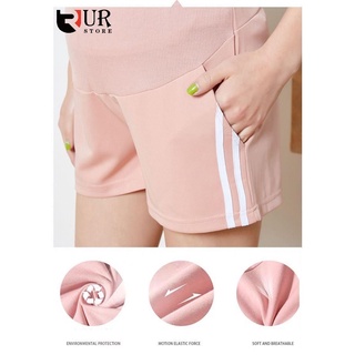 Maternity Shorts Pregnant Sports Adjustable Waist Garter Ddqshop #2